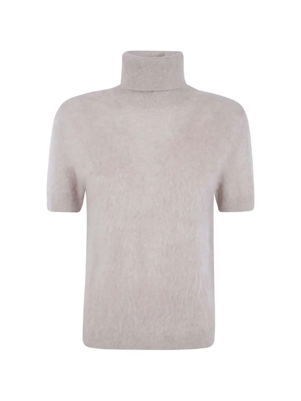Seventy short-sleeve roll-neck sweater - Marrone