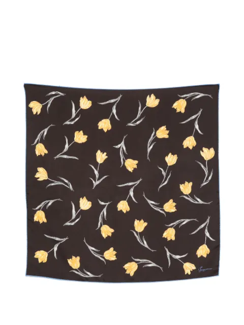 Jacquemus tulip-print square scarf