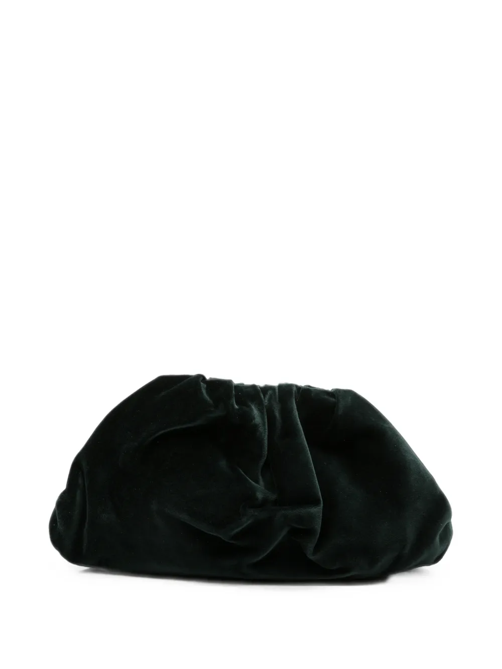 Antonelli ruched clutch bag - Verde