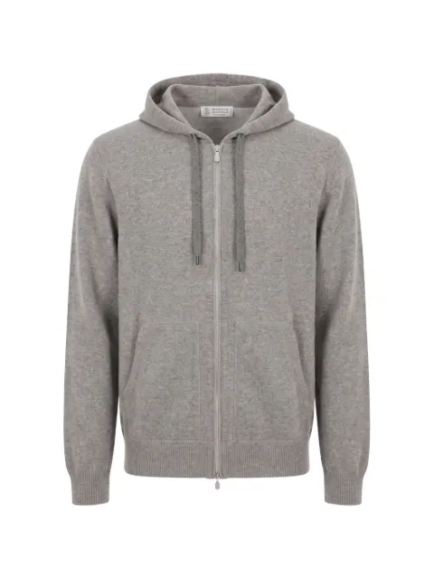 Brunello Cucinelli zip-up drawstring hoodie