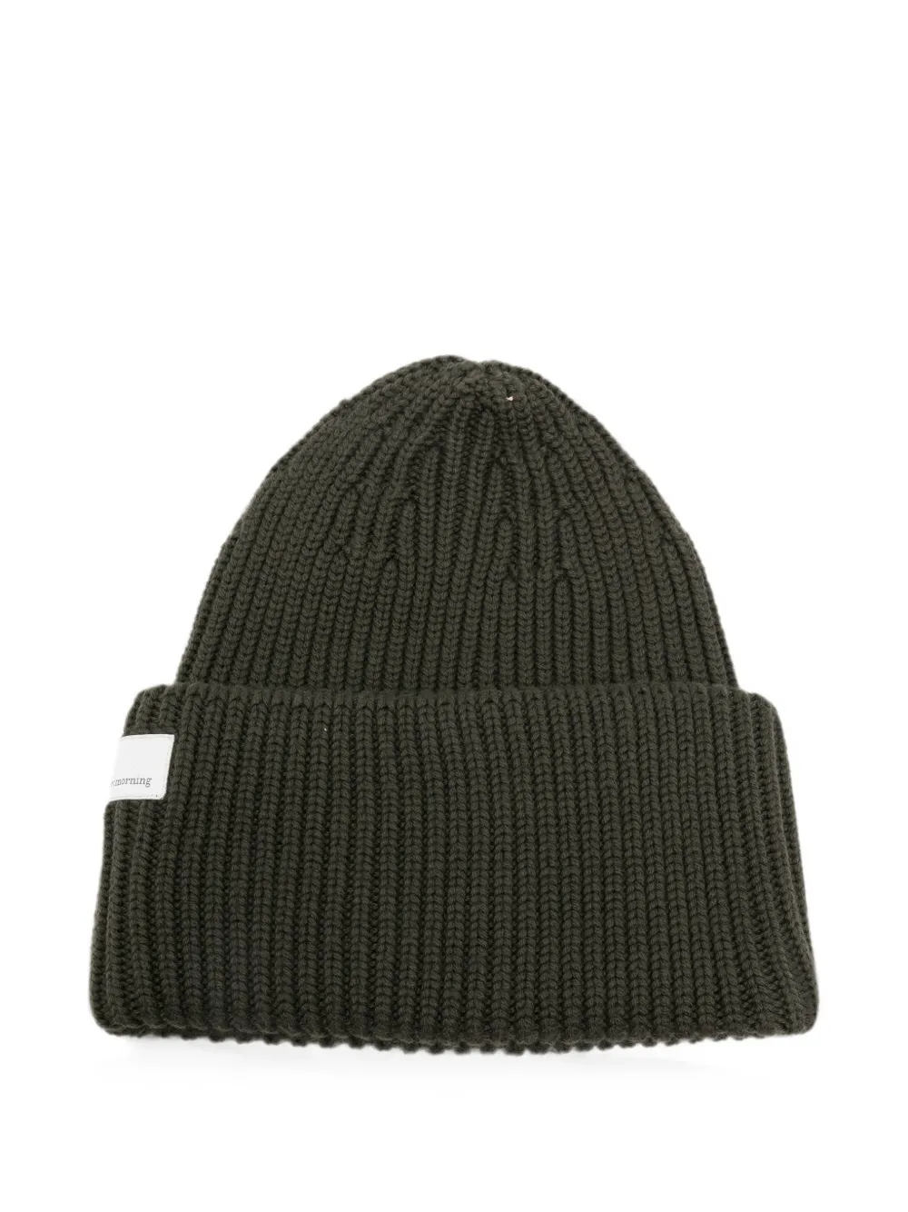 Nine In The Morning ribbed-knit turn-up beanie hat - Grün