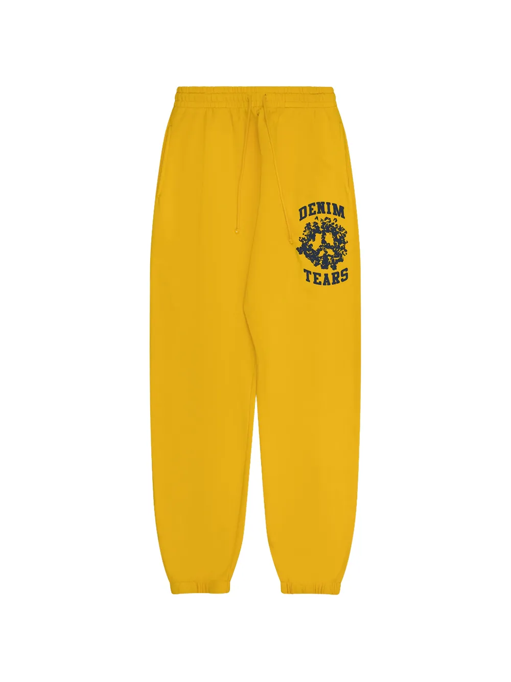 Denim Tears Denim U logo-print track pants - Giallo