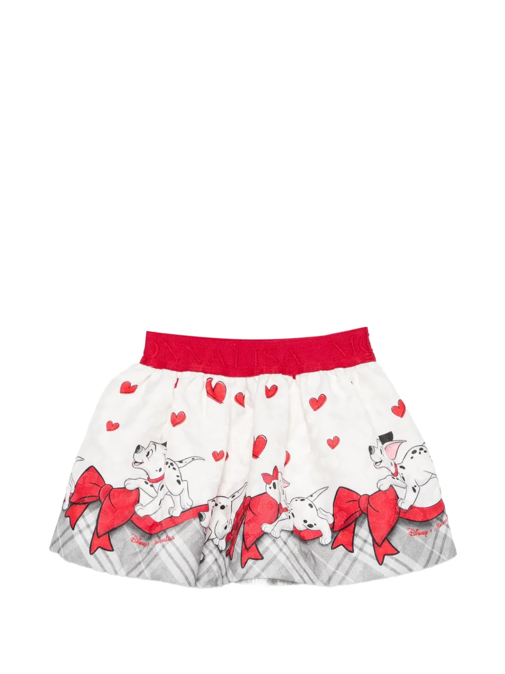 Monnalisa graphic-print flared skirt - Bianco