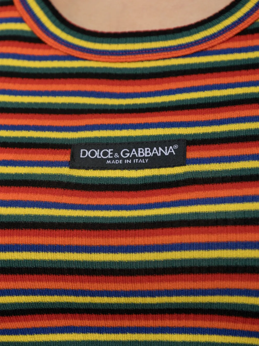 Dolce & Gabbana striped-pattern top Oranje