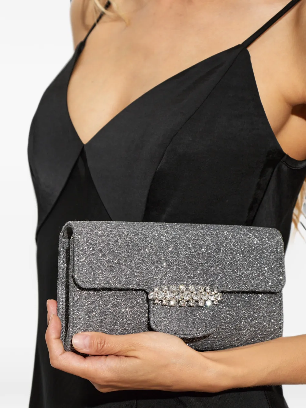 Jimmy Choo Bing clutch Grijs