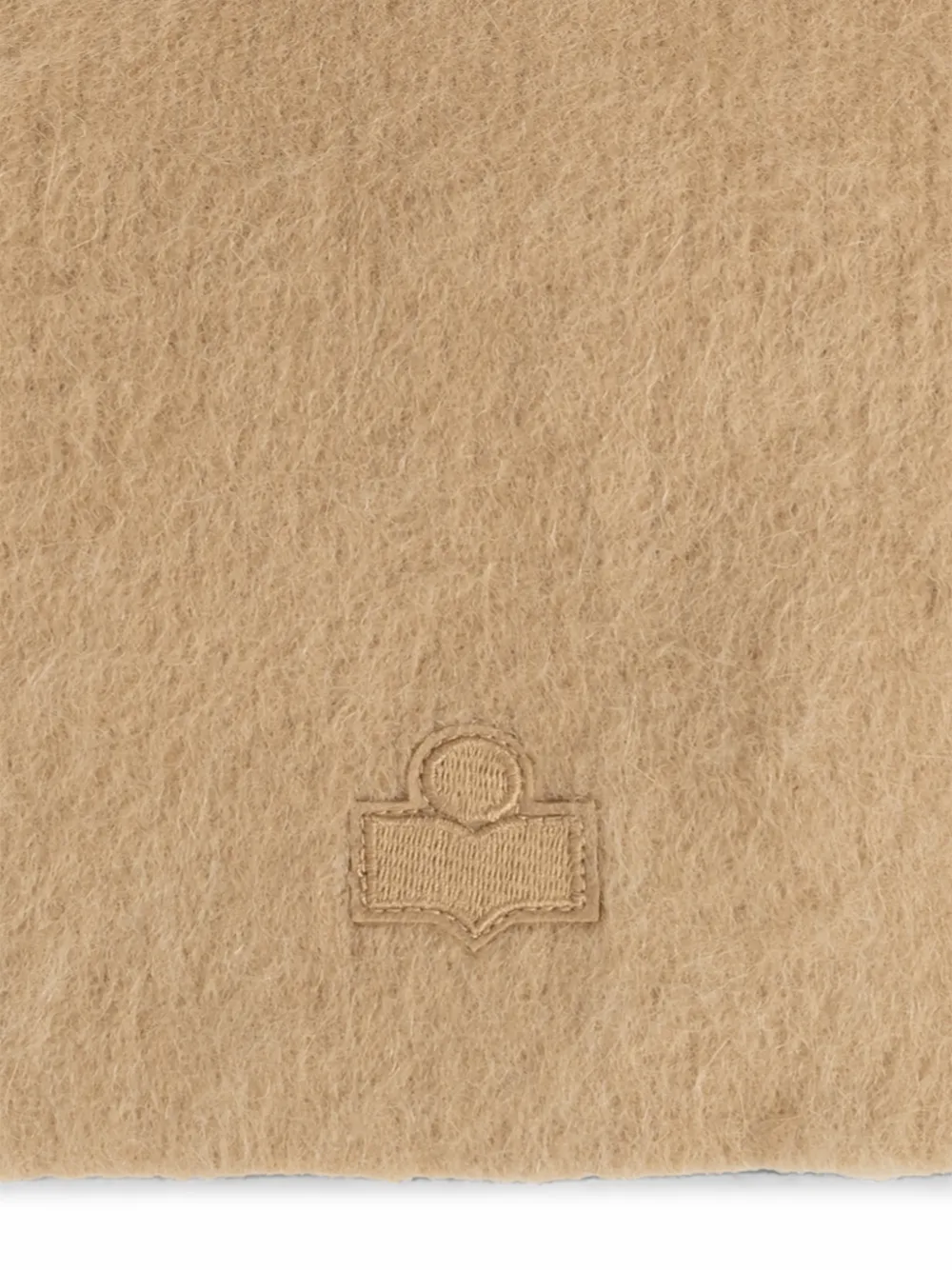 ISABEL MARANT Peliz sjaal met geborduurd logo Beige