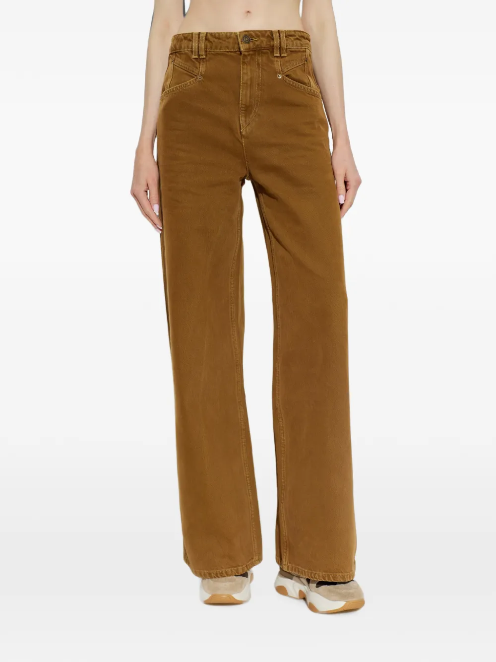 ISABEL MARANT Lemony wide-leg jeans Bruin