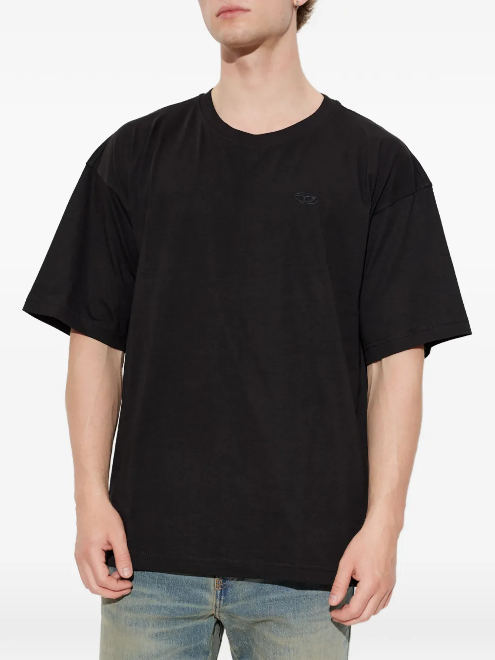 Diesel logo-print short-sleeve T-shirt Zwart