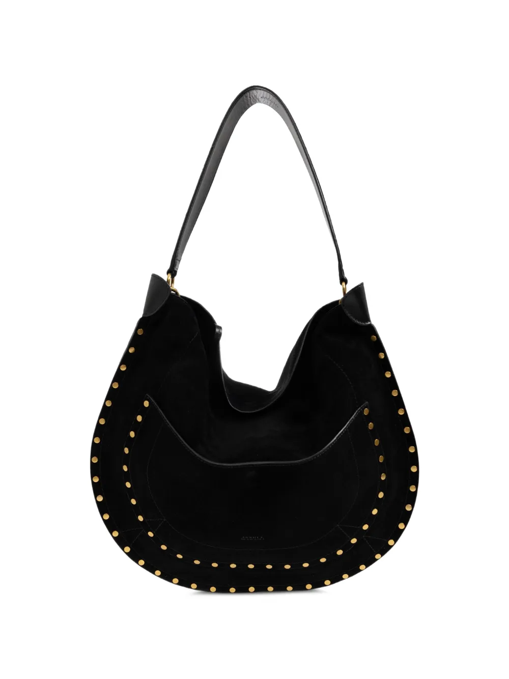 ISABEL MARANT stud-embellished suede shoulder bag - Nero