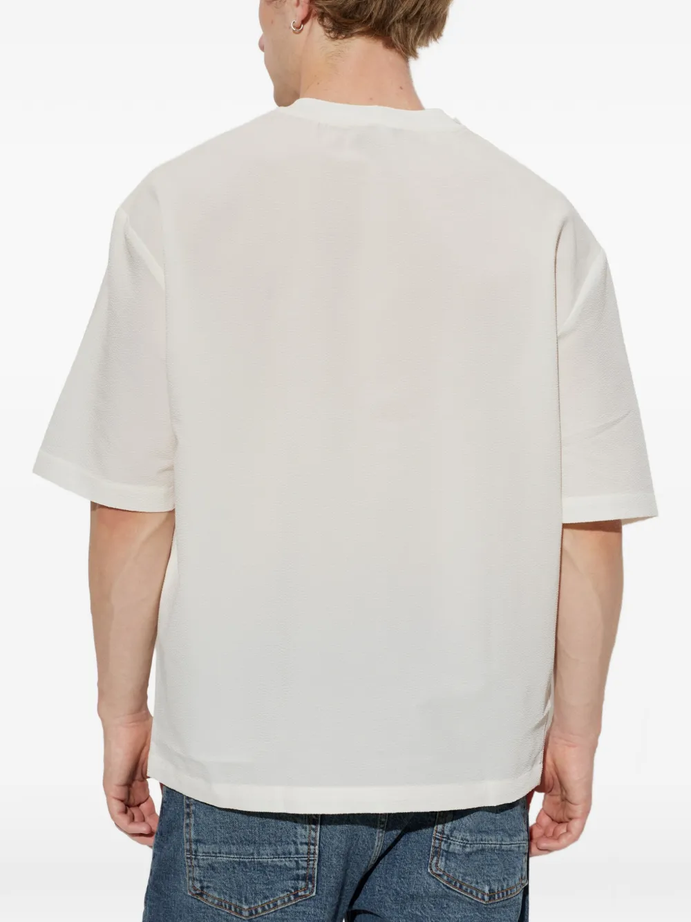 Emporio Armani T-shirt met ronde hals Beige