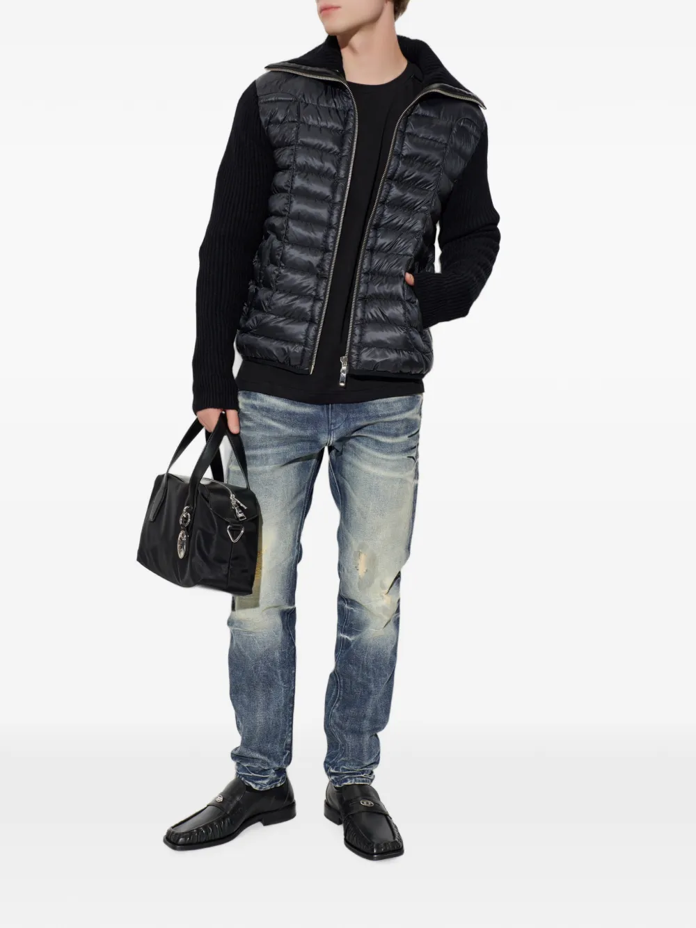 Diesel 2019 D-Strukt gerafelde jeans Blauw