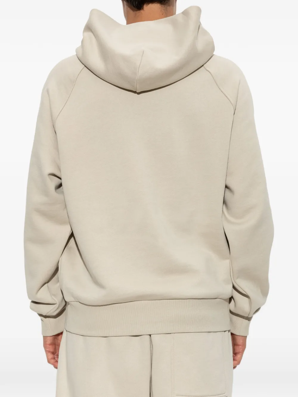 Moose Knuckles Yul hoodie met logo-patch en raglan mouwen Beige