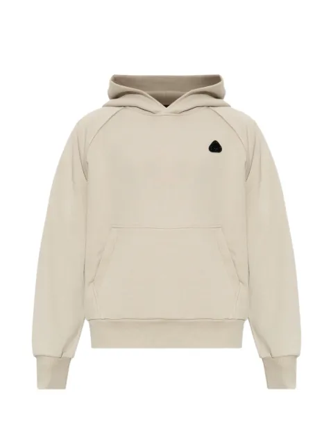 Moose Knuckles Yul logo-patch raglan-sleeve hoodie