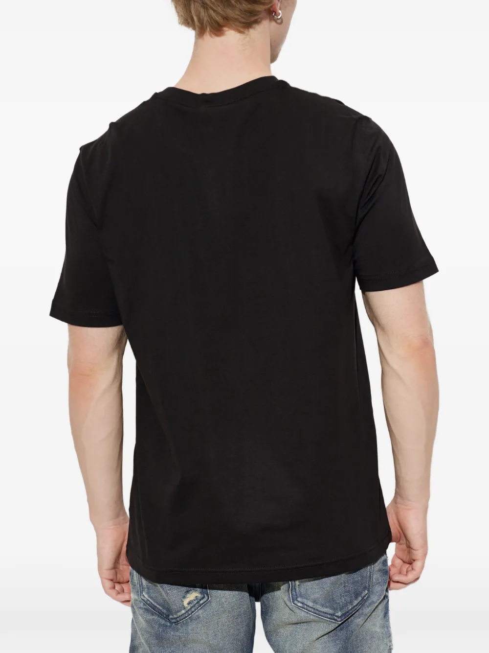 Diesel T-shirt met grafische print Zwart