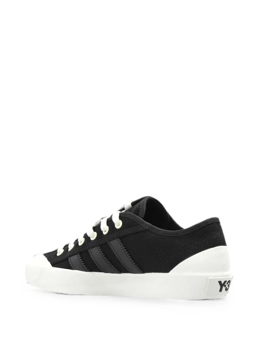 Y-3 Nisi LO signature-print stripe-detail sneakers Zwart