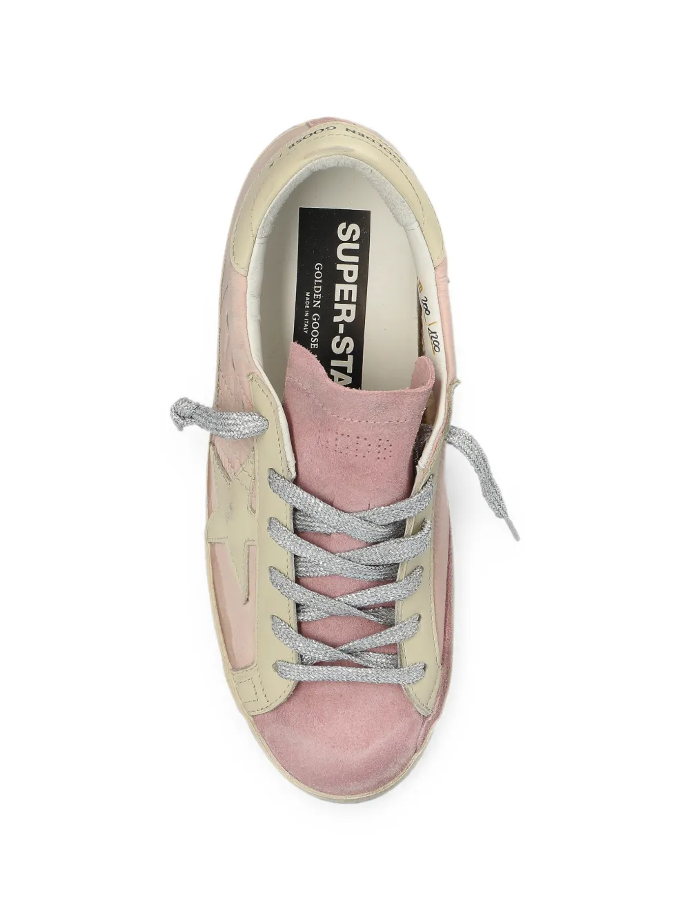 Golden Goose Super-Star distressed sneakers Roze