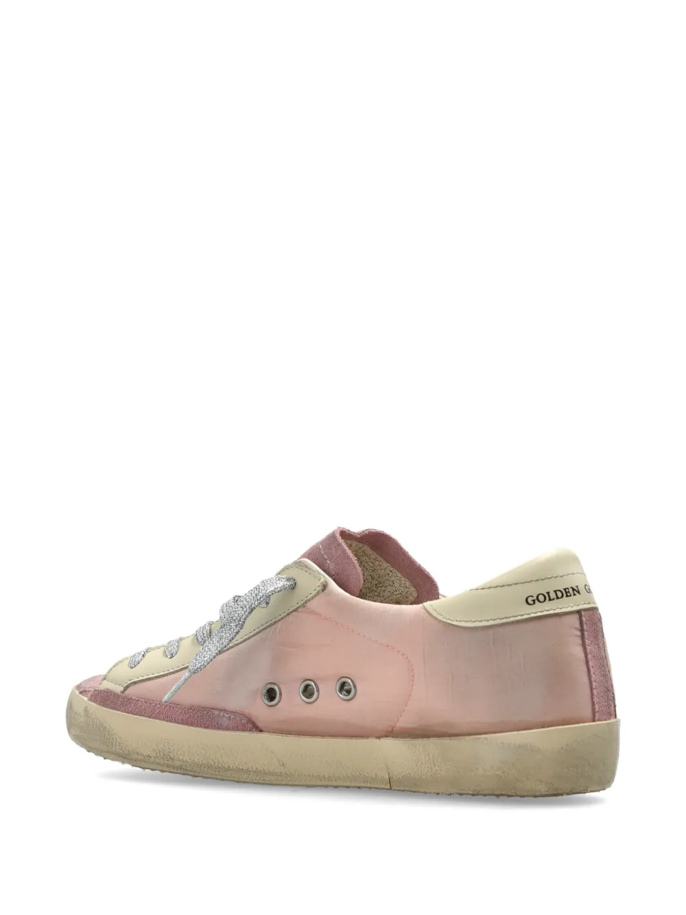 Golden Goose Super-Star distressed sneakers Roze