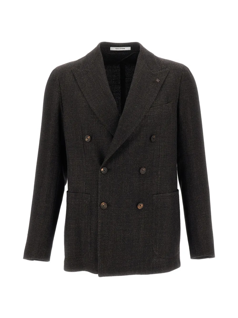 Tagliatore double-breasted peak-lapel jacket - Marrone