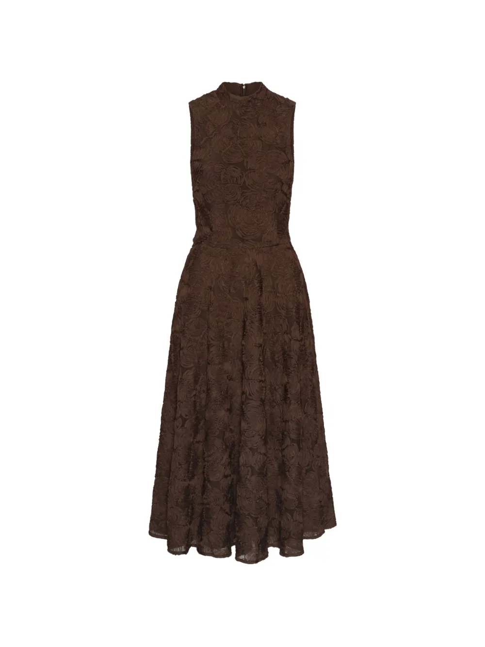 ROTATE BIRGER CHRISTENSEN Ausgestelltes Maxikleid mit Blumenmuster - Braun