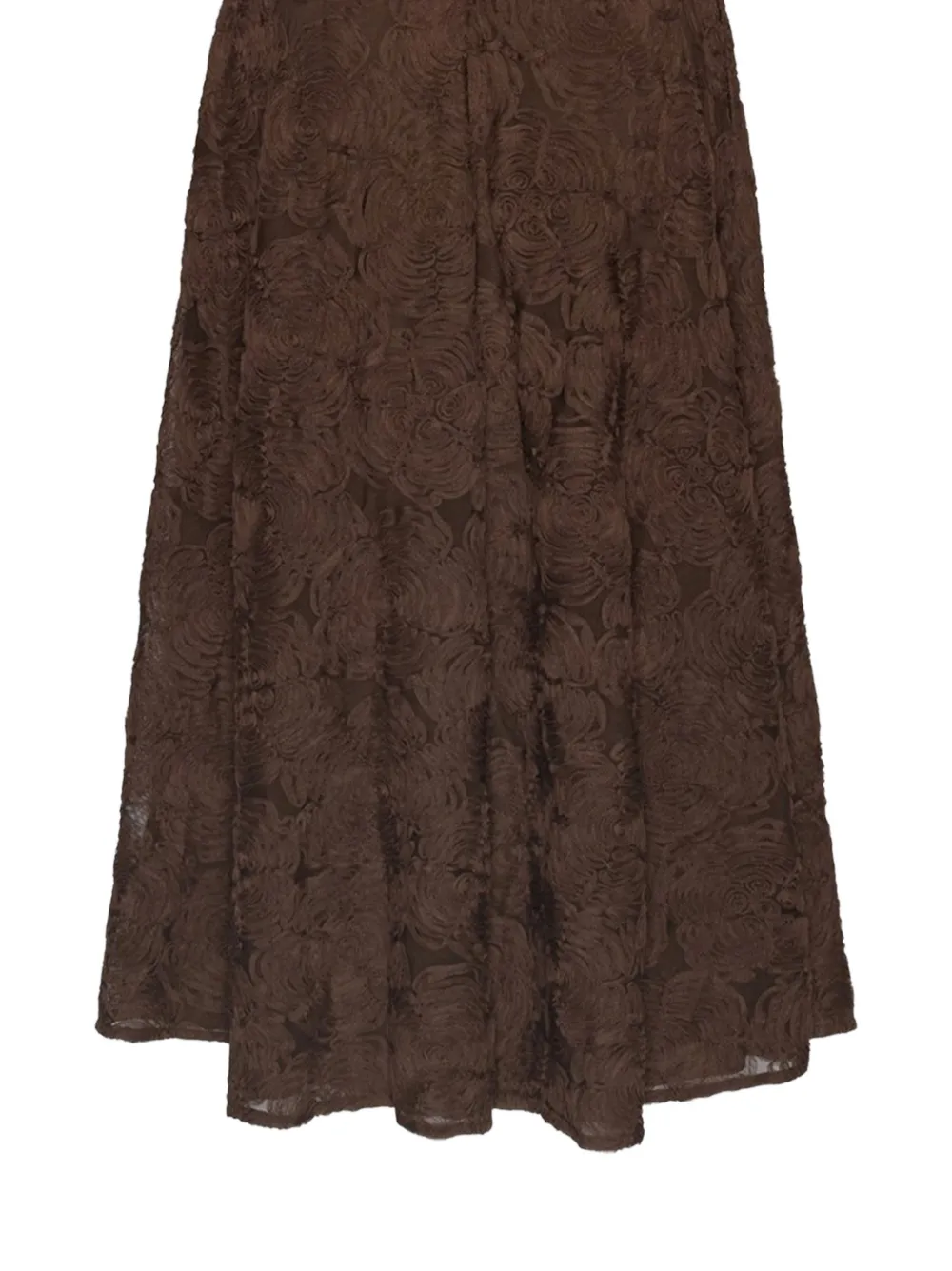 ROTATE BIRGER CHRISTENSEN Jurk met bloemenprint Bruin