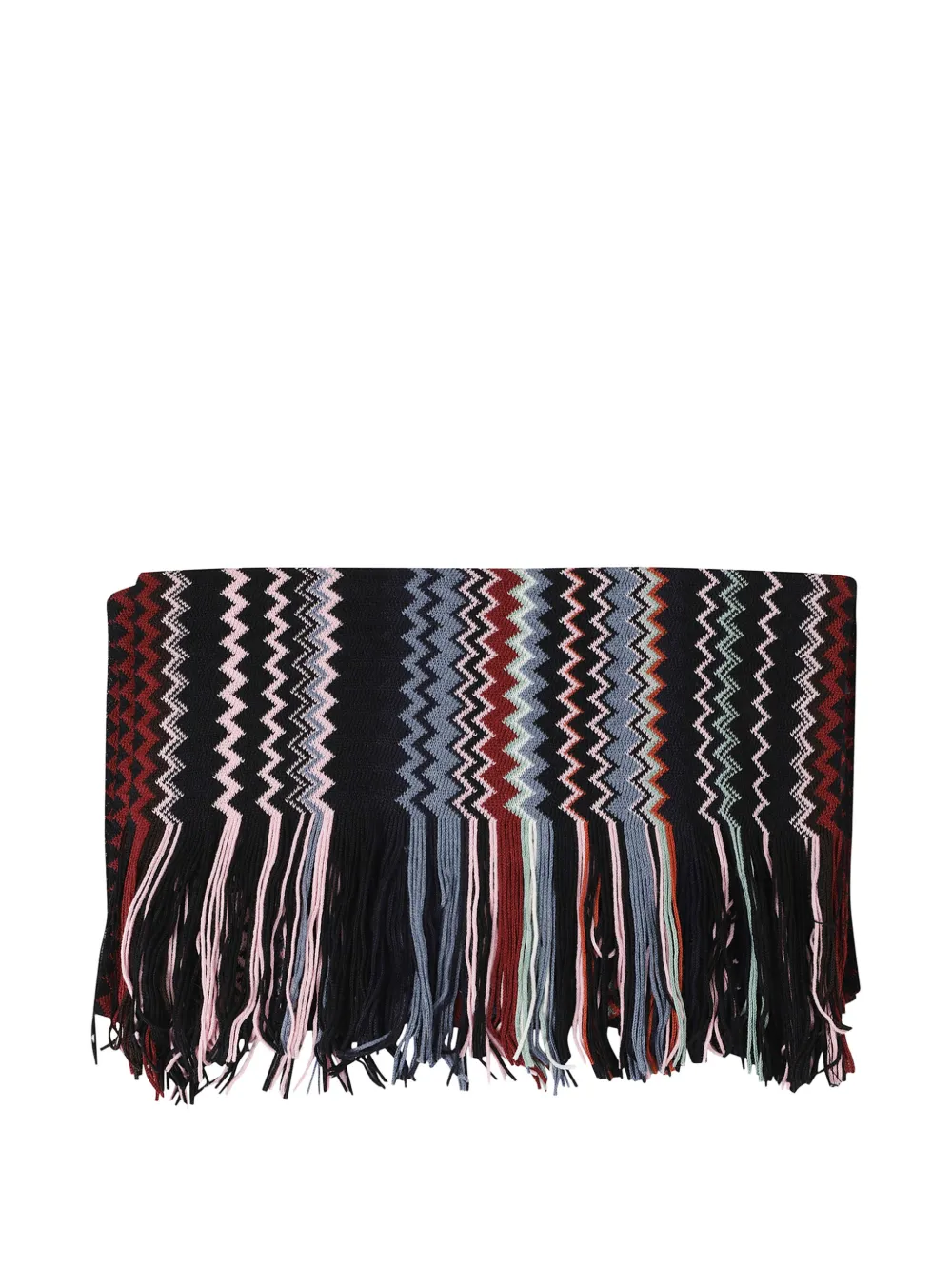 Missoni zigzag fringed scarf - Nero