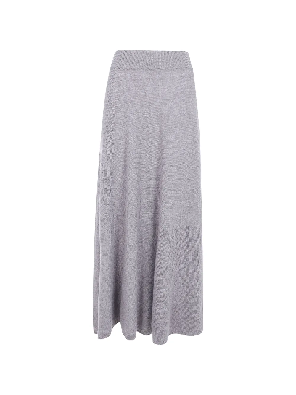Emporio Armani fine-knit flared midi skirt - Grigio
