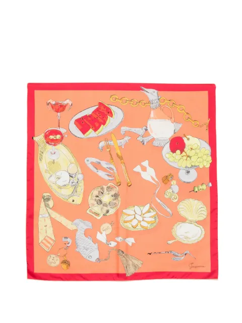 Jacquemus Le Grand Foulard cocktail-print silk scarf