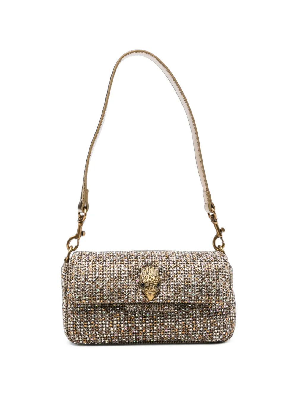 Kurt Geiger London Borsa a spalla Oxford mini con applicazione - Marrone