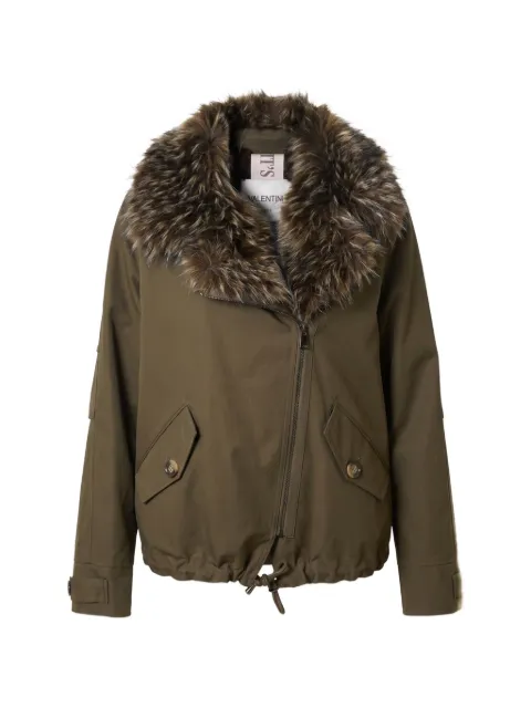 VALENTINI 1972 faux-fur collar drawstring jacket