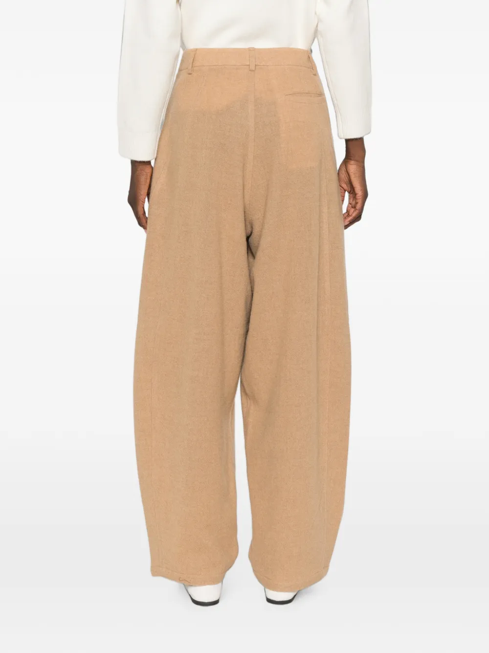 DARKPARK Phebe wollen plooibroek Beige