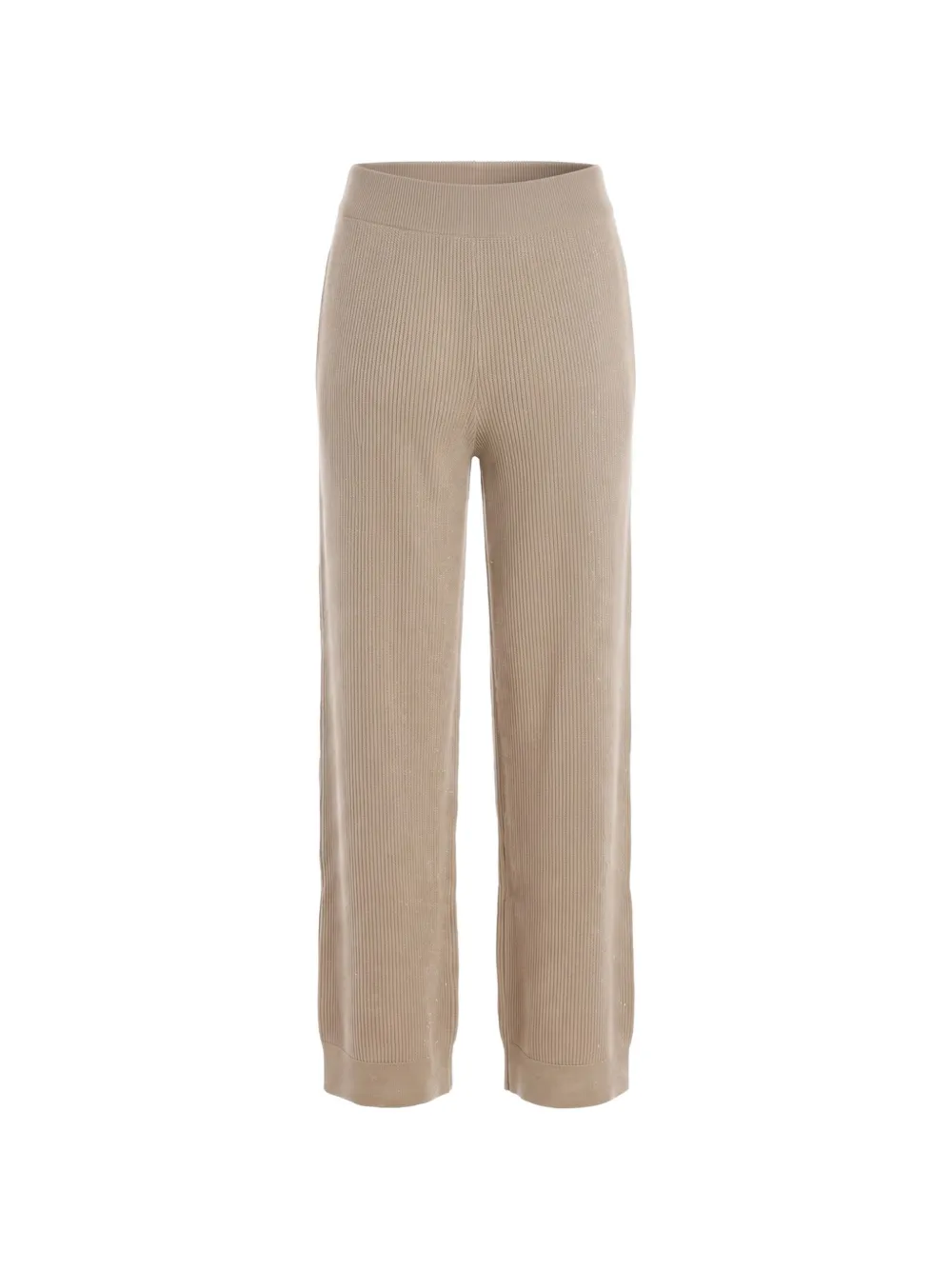 Brunello Cucinelli Ribgebreide broek Beige