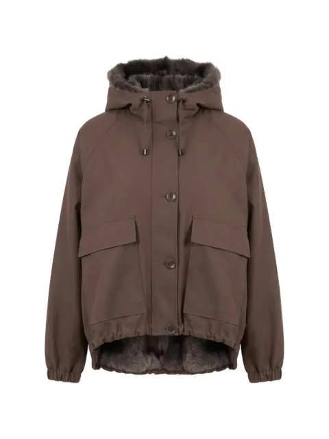 VALENTINI 1972 hooded raglan-sleeve coat