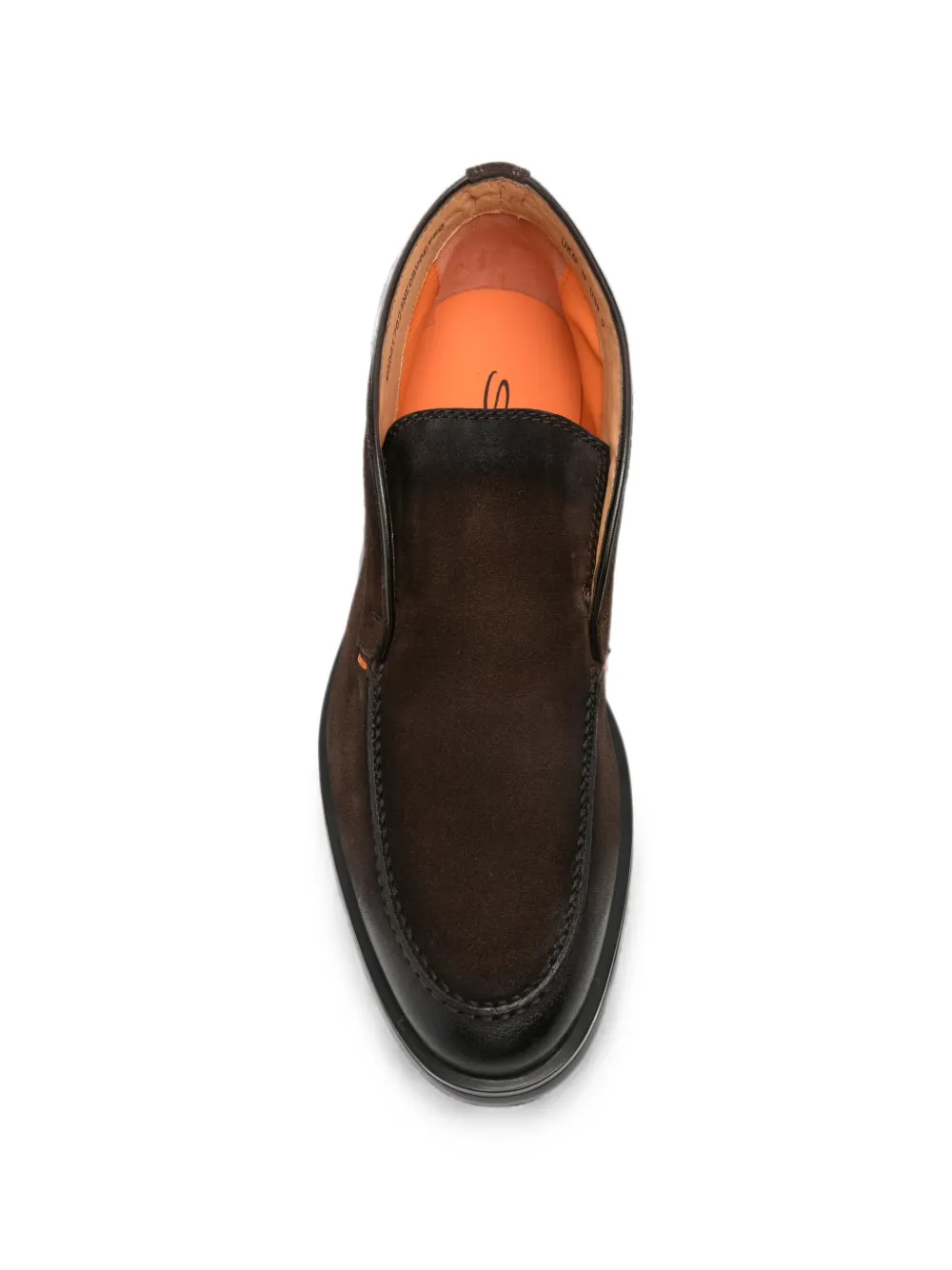 Santoni round-toe leather loafers Bruin