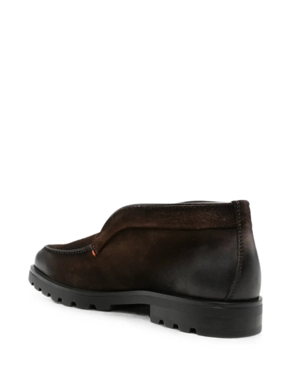Santoni round-toe leather loafers Bruin