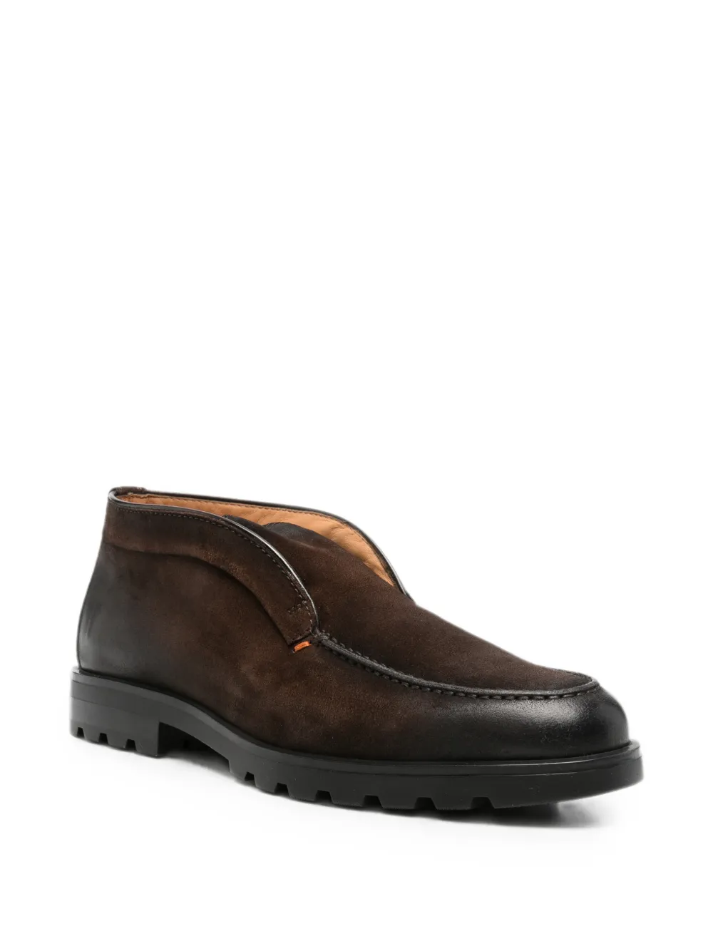 Santoni round-toe leather loafers Bruin