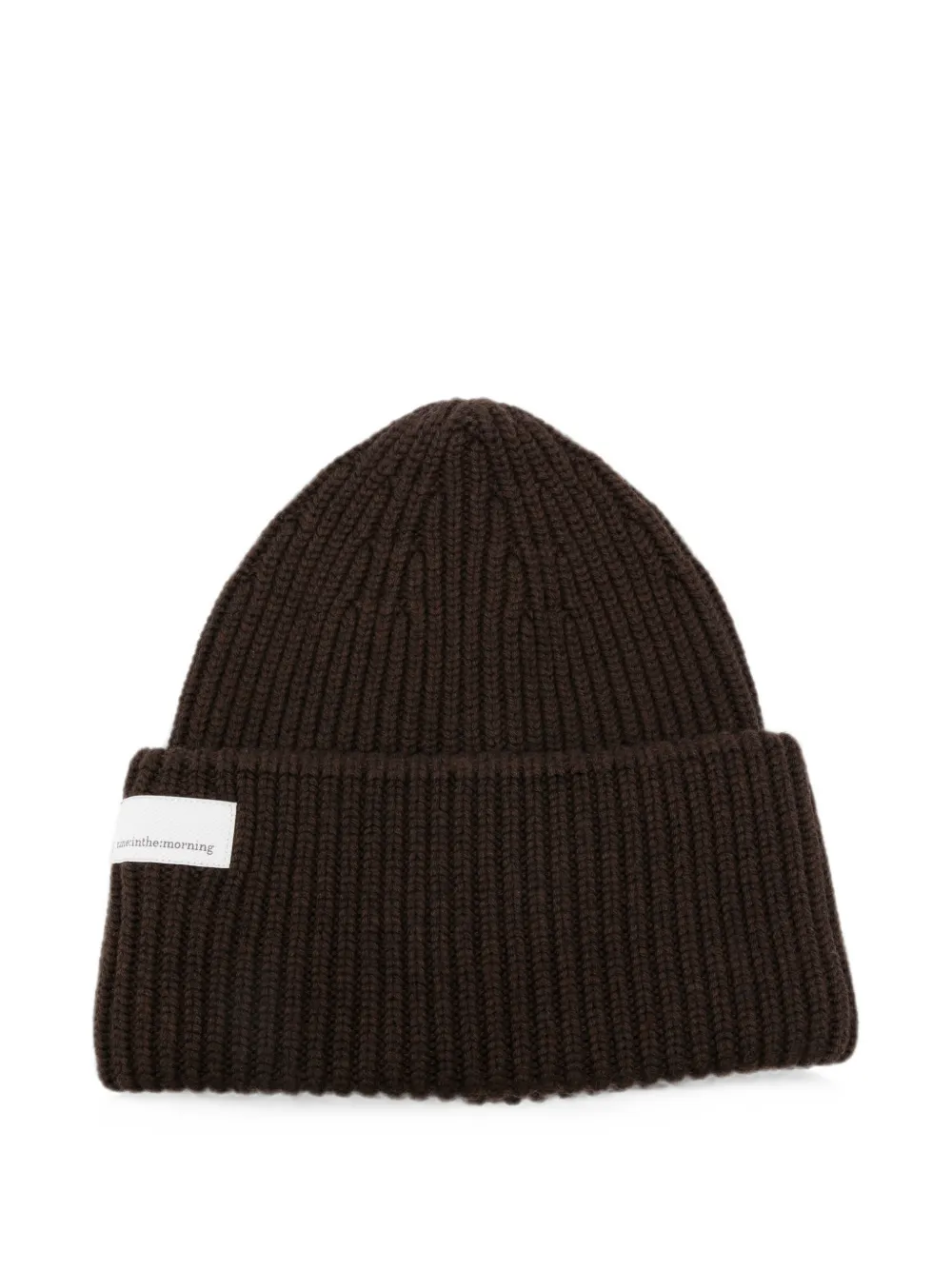 Nine In The Morning ribbed-knit beanie hat - Marrone
