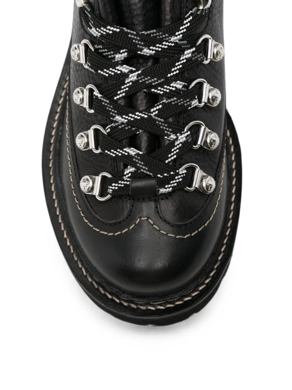 DSQUARED2 Canadian lace-up leather boots Zwart