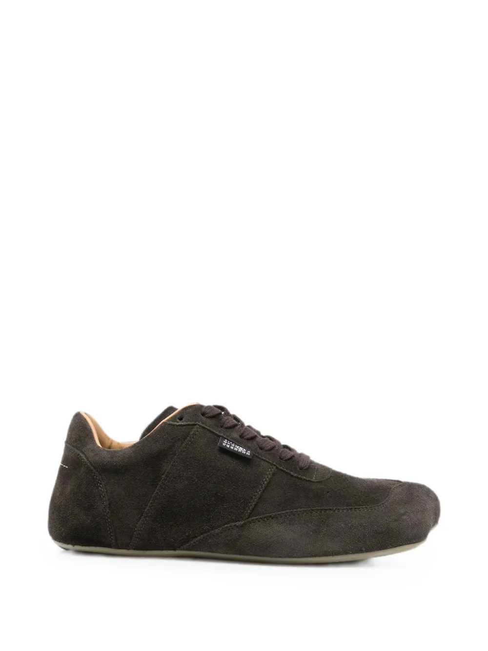 MM6 Maison Margiela lace-up panelled sneakers - Braun
