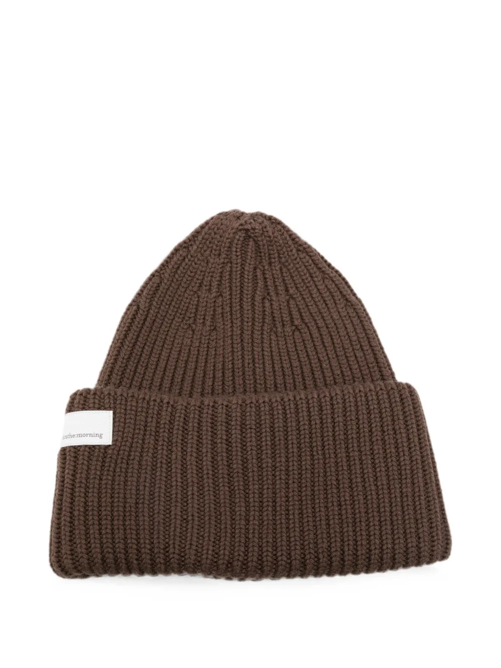Nine In The Morning ribbed-knit beanie hat - Marrone