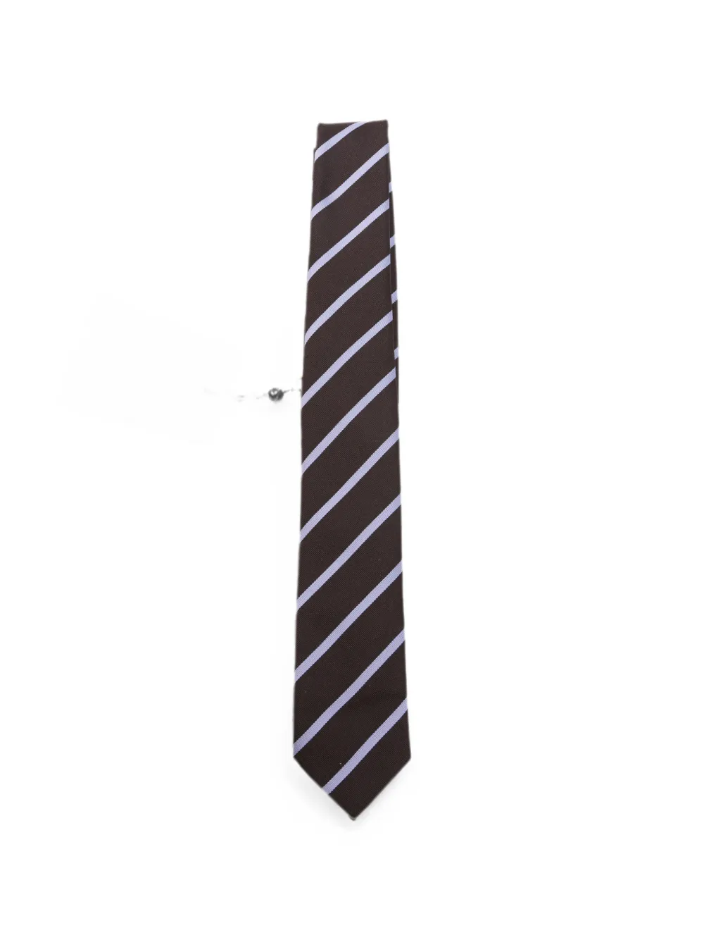 The Frankie Shop diagonal-stripe tie - Braun