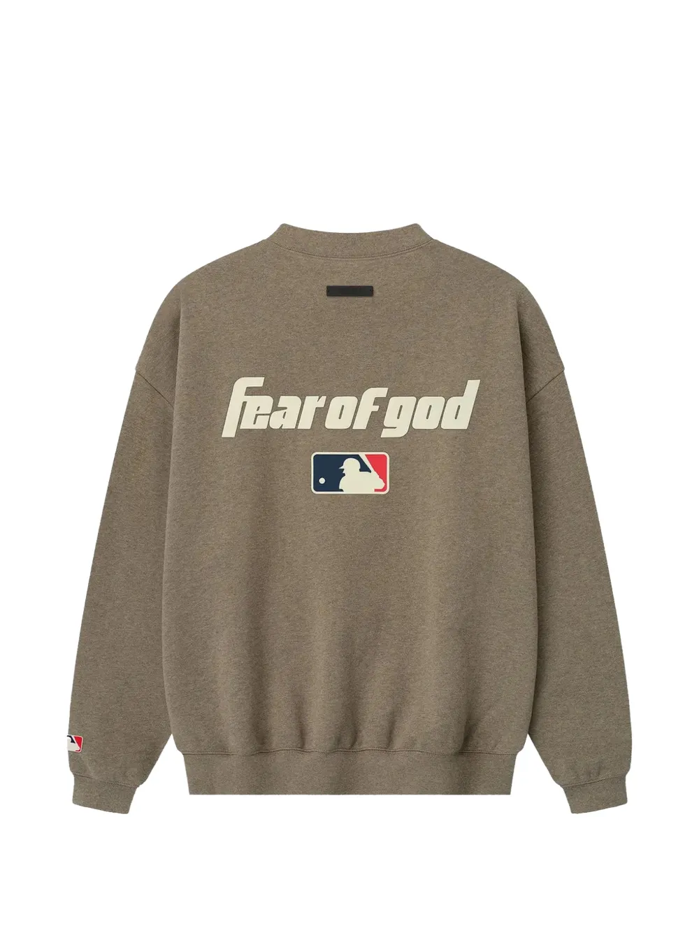 FEAR OF GOD ESSENTIALS x MLB sweater met logoprint Beige