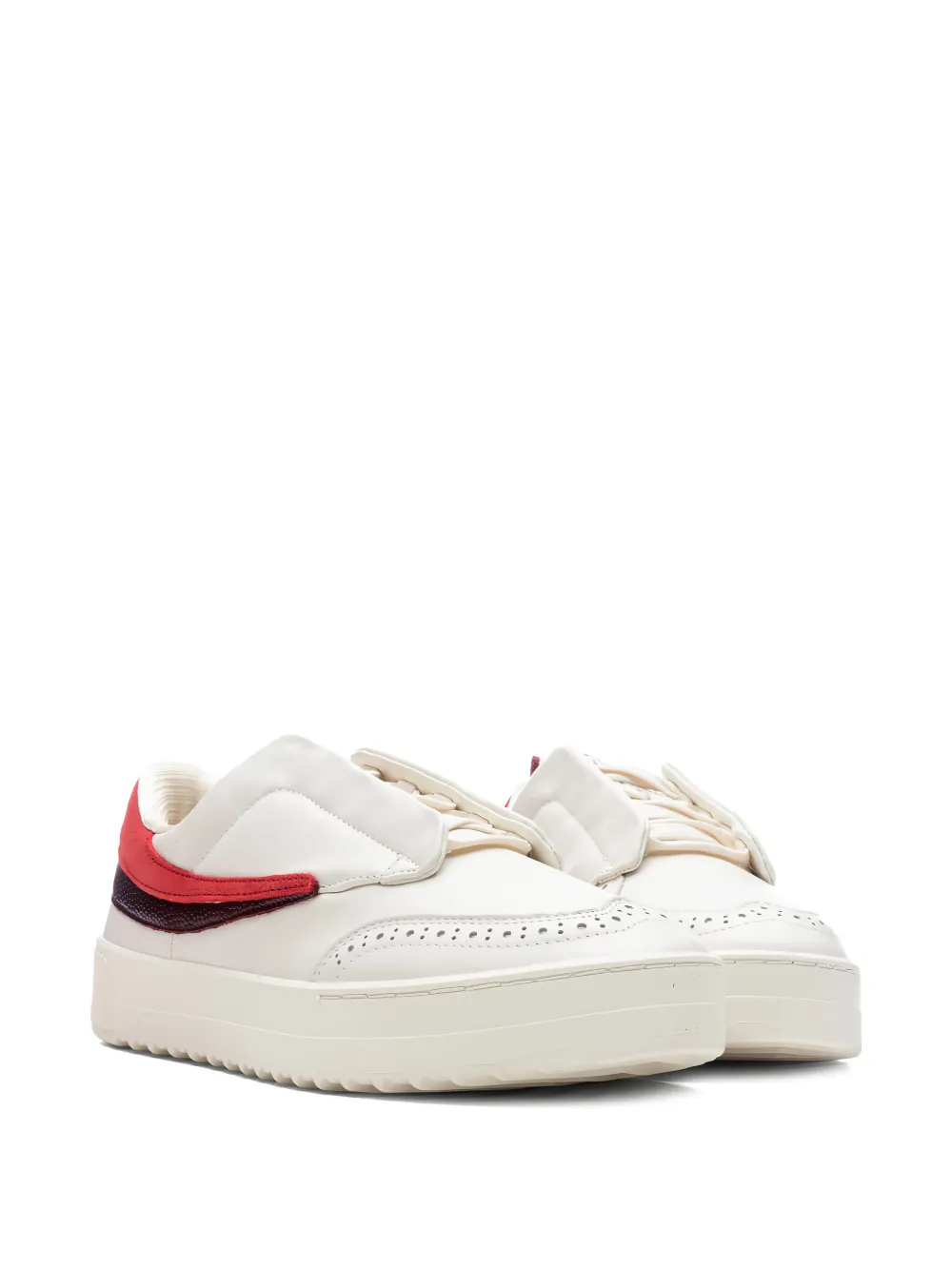 Fila Sanati SL sneakers met brogue-detail Wit