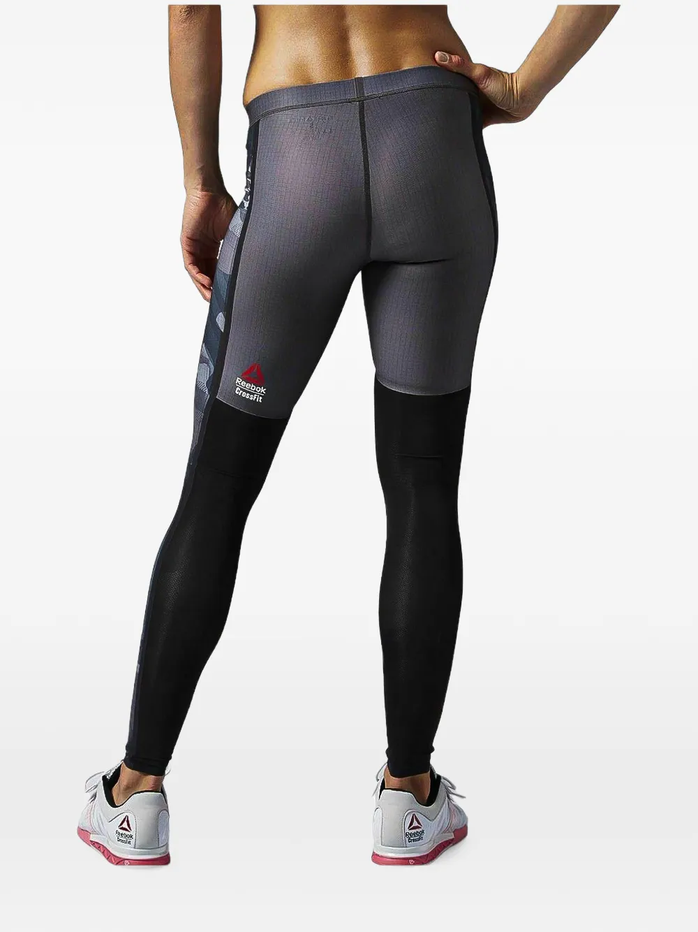 Reebok Crossfit compressie legging met vlakken Grijs