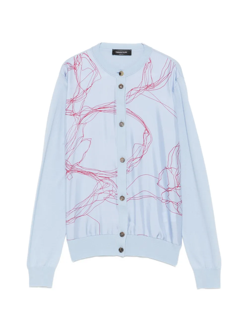 Fabiana Filippi Langärmeliger Cardigan - Blau