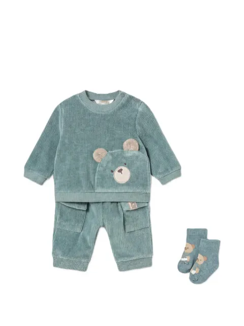 Mayoral bear-patch corduroy-effect tracksuit set (set of two)