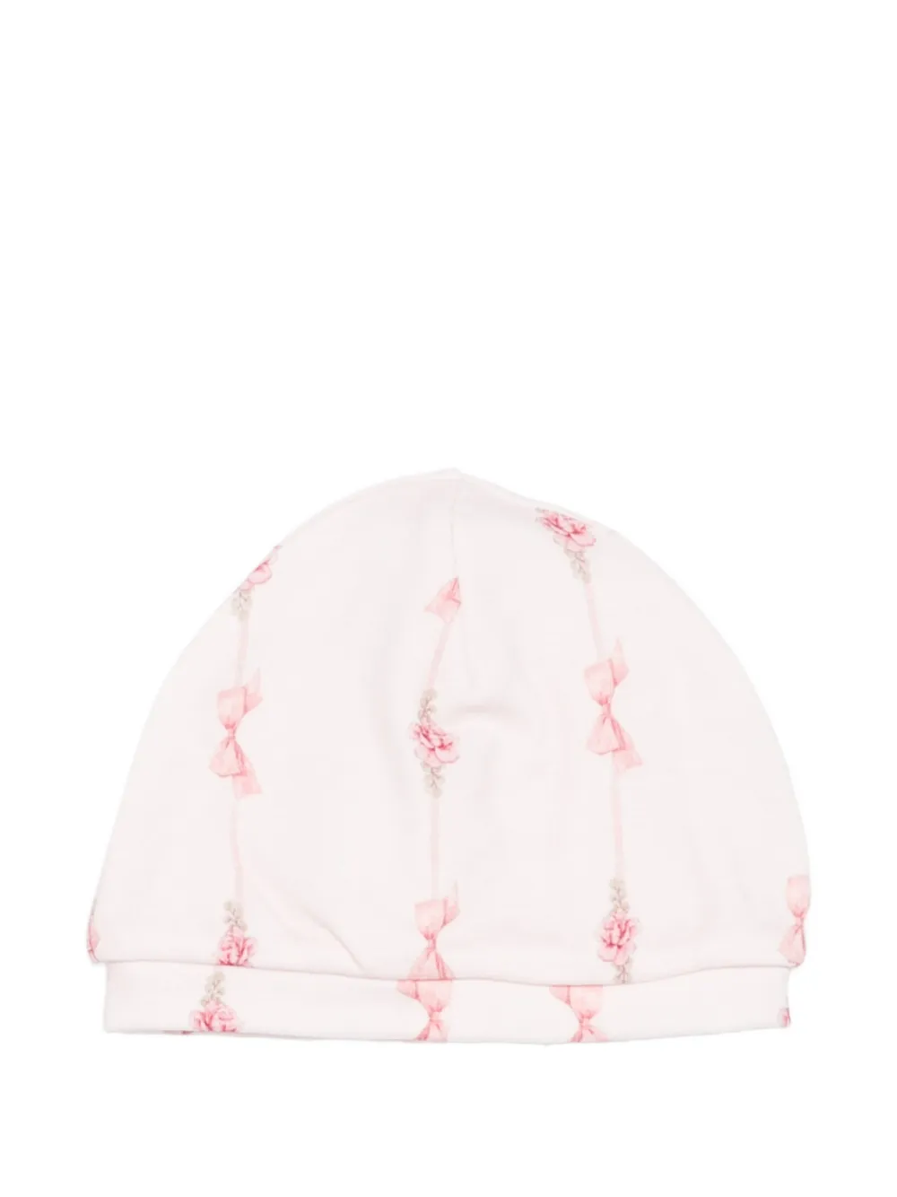 Monnalisa Romper met ruches en carrouselprint Wit