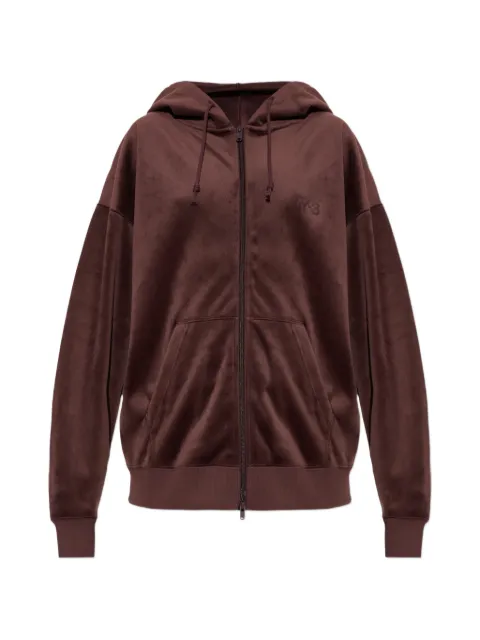 Y-3 velvet corduroy zipper hoodie