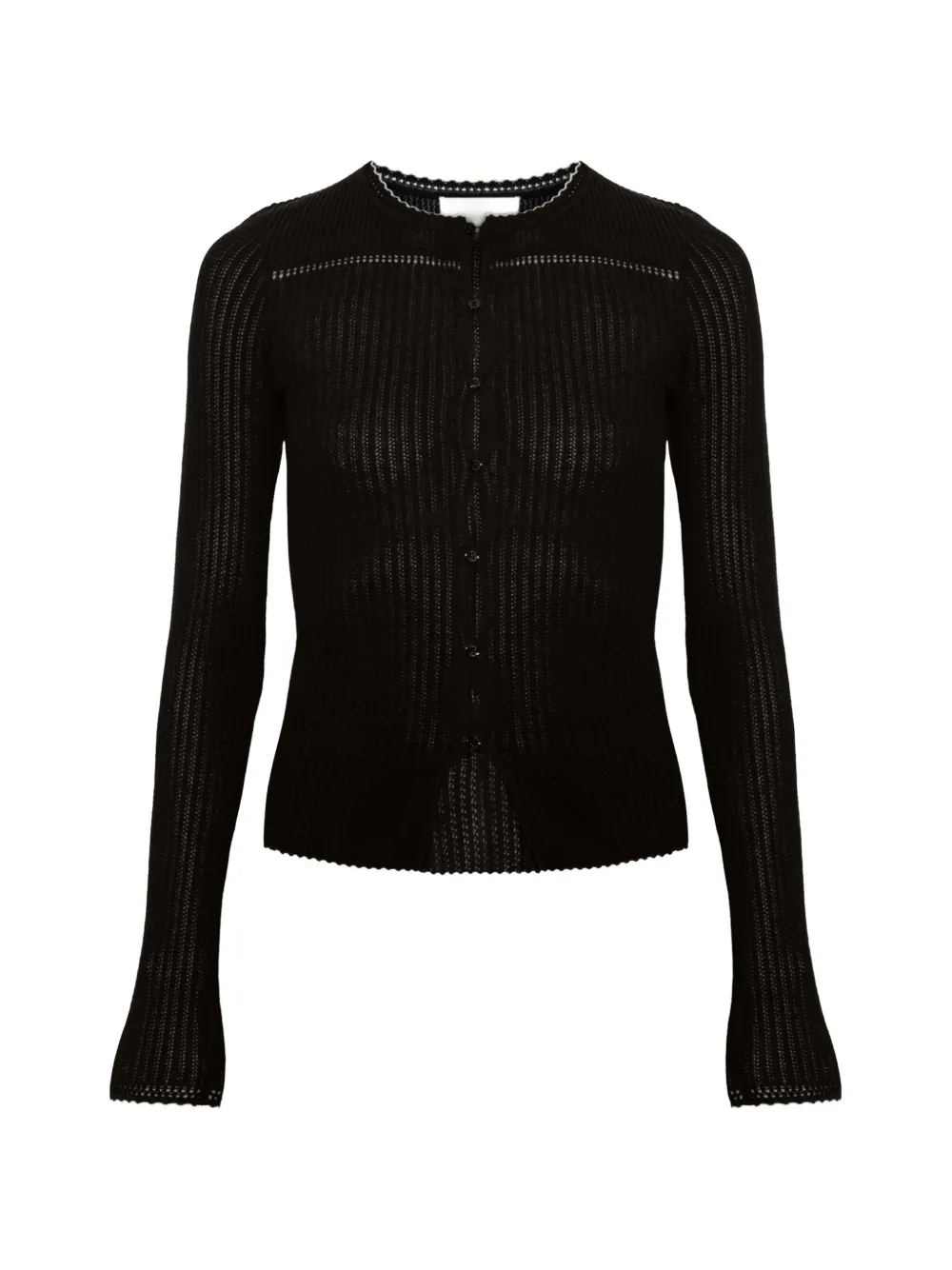 ISABEL MARANT Siofra pointelle-knit cardigan - Nero