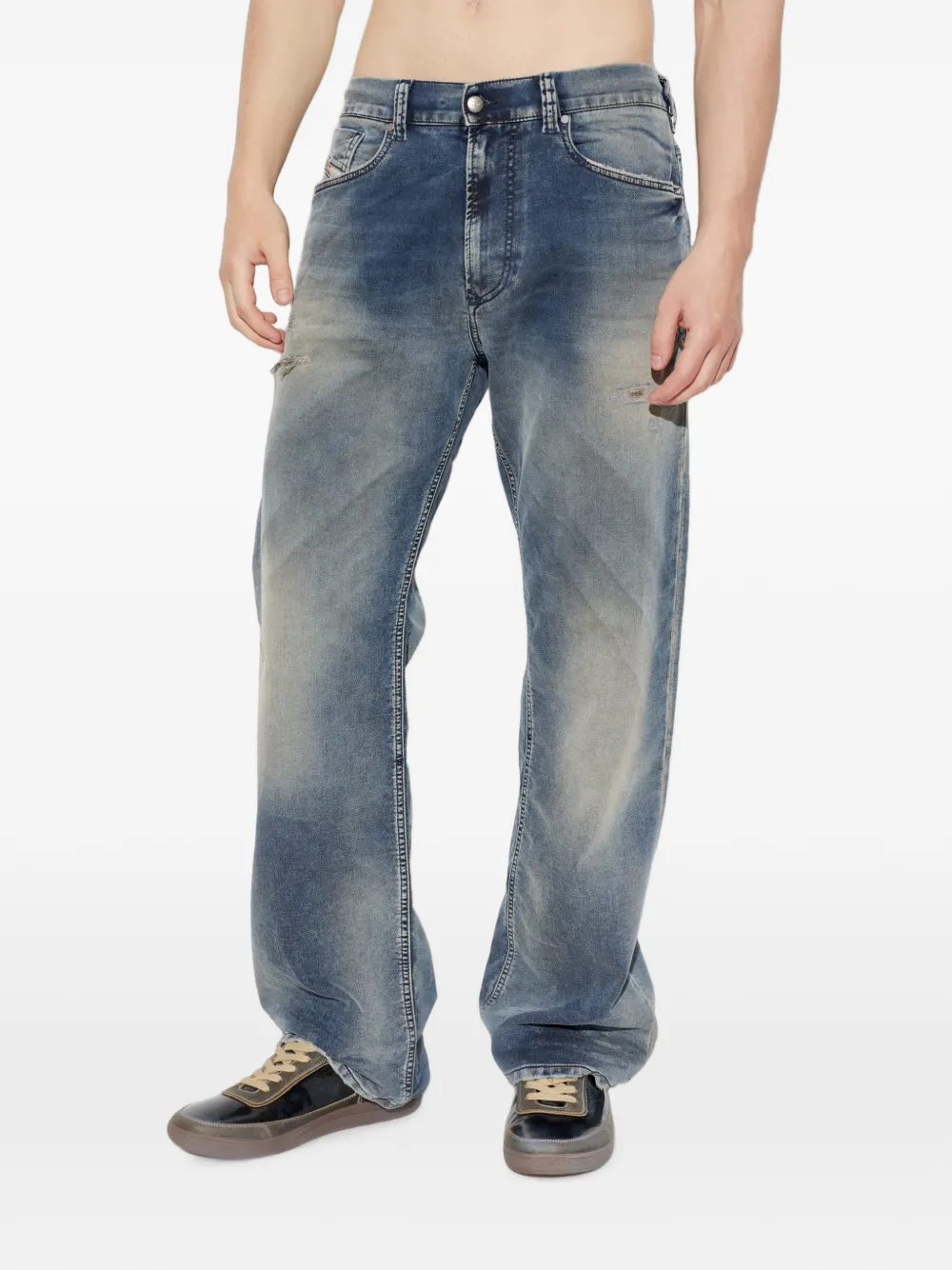 Diesel Jogg jeans met vervaagd effect Blauw