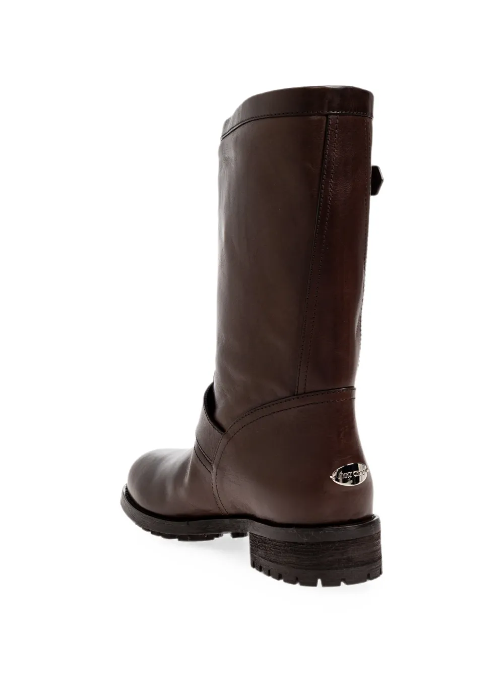 Jimmy Choo Biker Mid laarzen met gespbandje Bruin